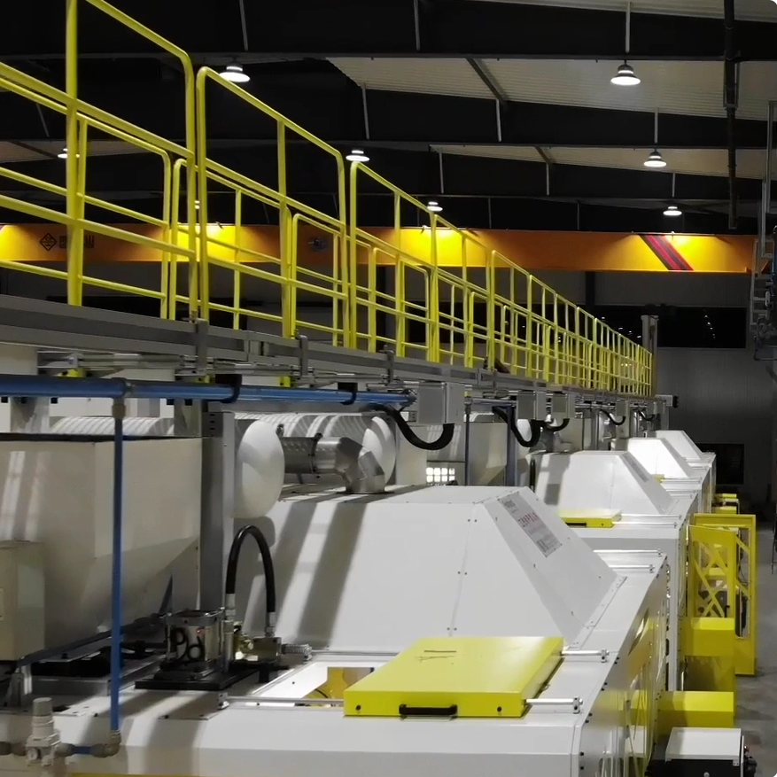 L&iacute;nea de producci&oacute;n de tiradores de n&uacute;cleo de caja caliente de tipo vertical