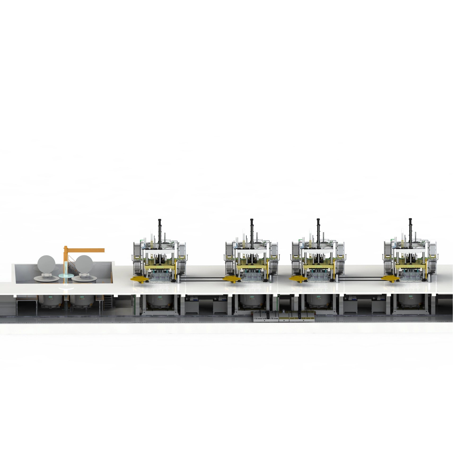 Máquina de fundición a baja presión