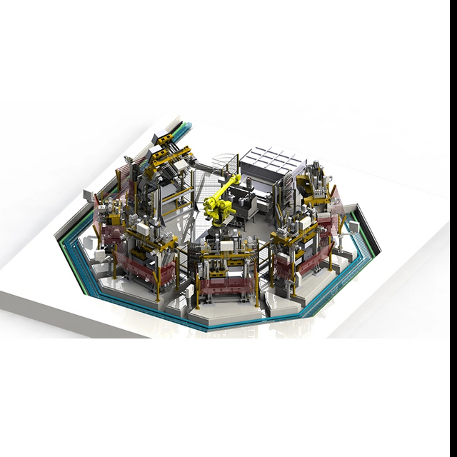 Línea de producción de fundición a presión por gravedad horizontal