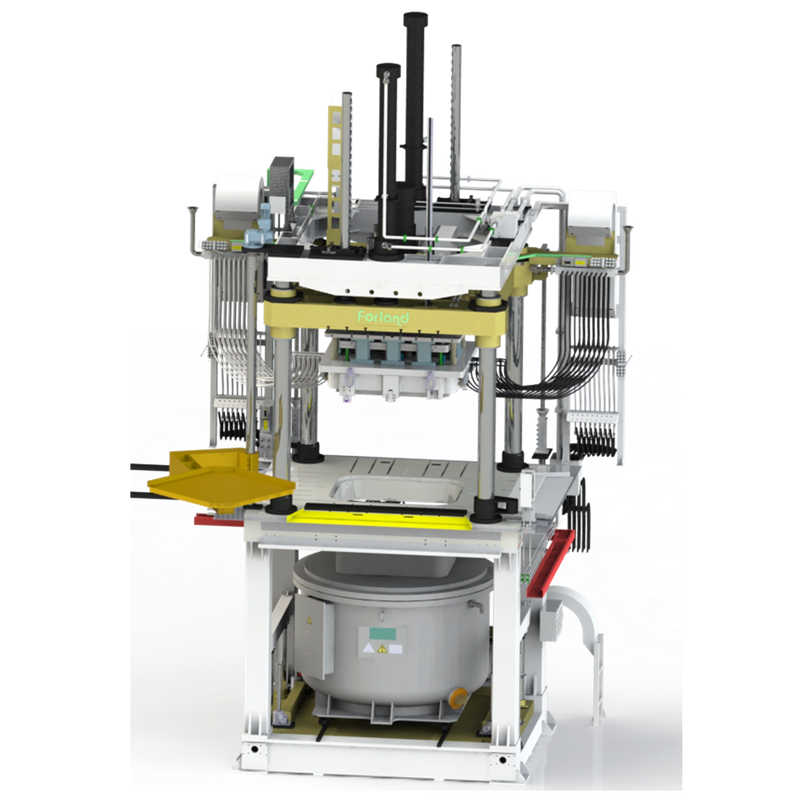 Máquina de fundición a baja presión