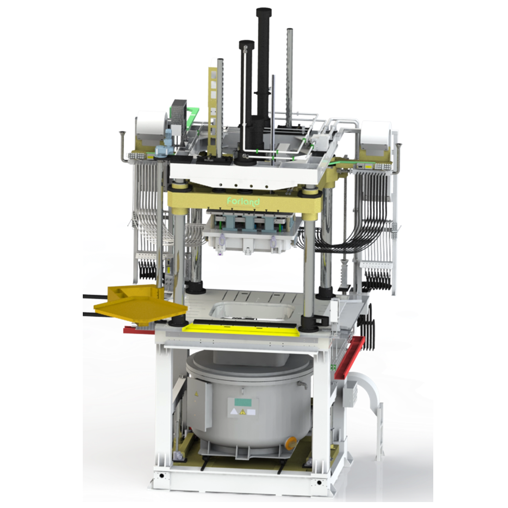 Máquina de fundición a baja presión