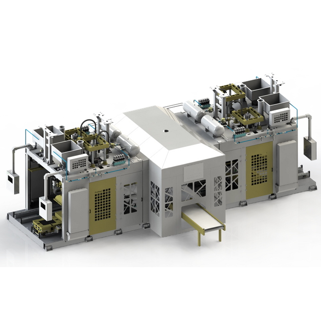 Unidad de disparo de núcleo de caja caliente de tipo horizontal