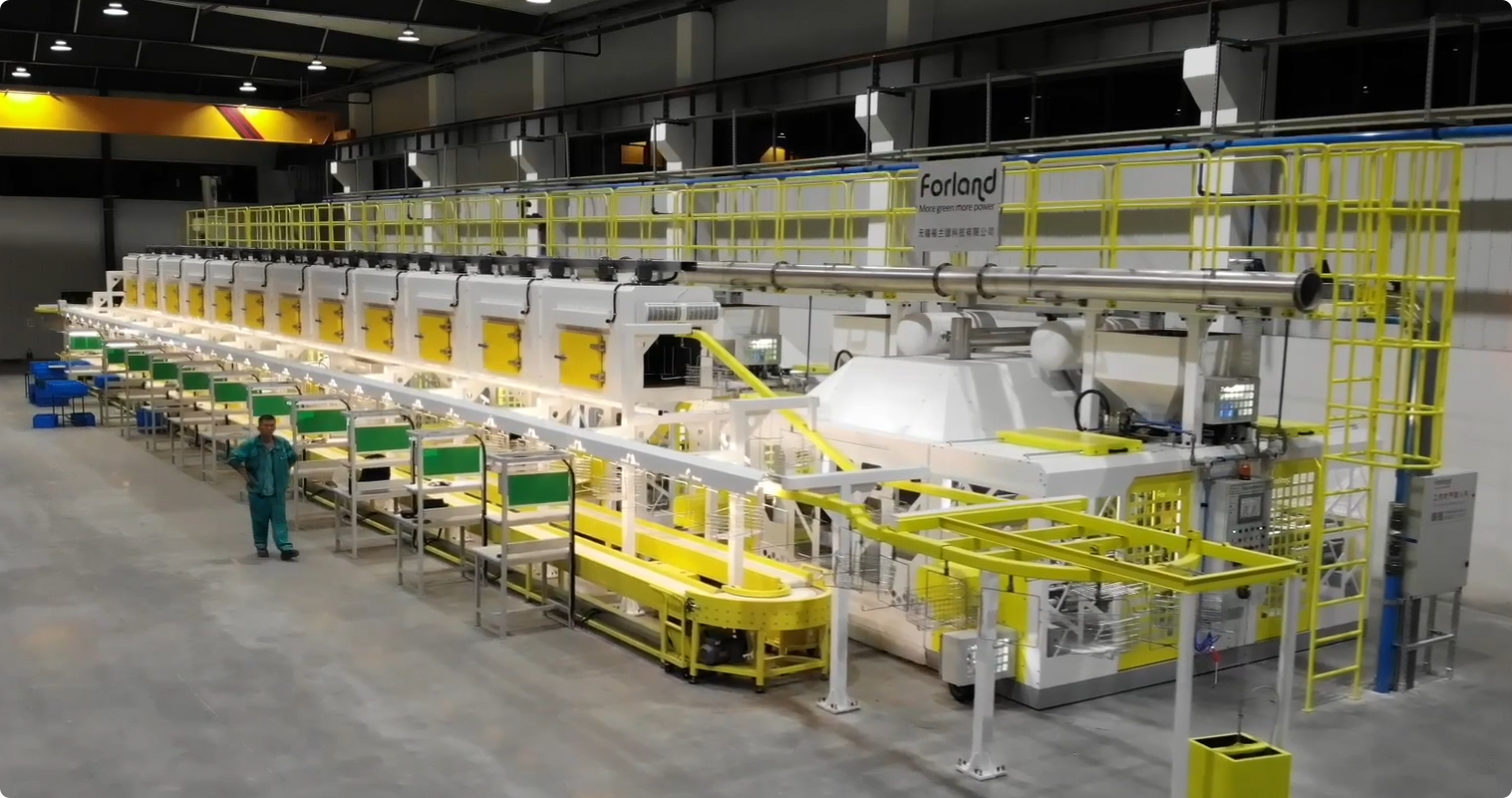 L&iacute;nea de producci&oacute;n de tiradores de n&uacute;cleo de caja caliente de tipo vertical